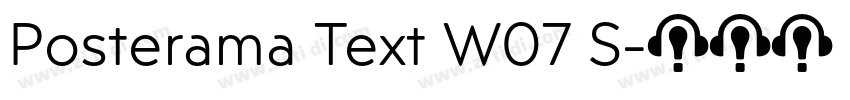 Posterama Text W07 S字体转换